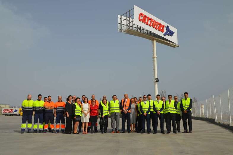 Imagen de archivo de empleados del grupo Carreras en Telde/TA.